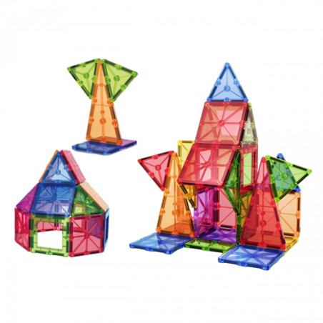 WOOPIE magnetiniai Montessori 3D statybiniai blokai WOOPIE magnetiniai Montessori 3D statybiniai blokai