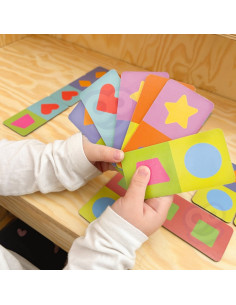 WOOPIE развивающая игра "Транспорт Животные" Монтессори Домино Головоломка 2