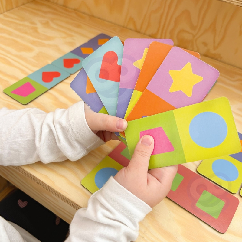 WOOPIE Edukacinis žaidimas Transporto gyvūnų dėlionė Domino Montessori