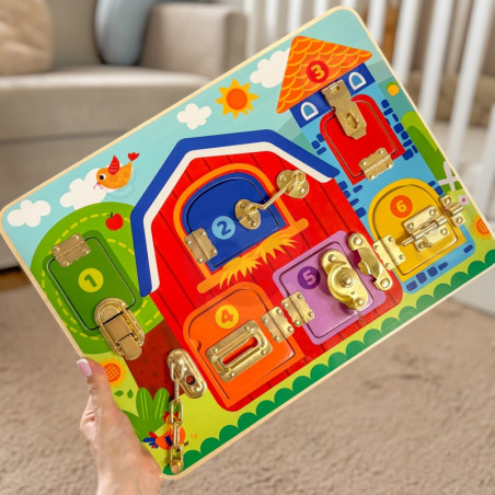 TOOKY TOY edukacinė žaidimo lenta "Pilies ūkis"