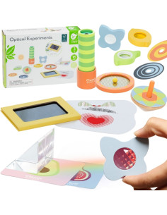 CLASSIC WORLD Optiniai eksperimentai Sensorinis rinkinys Sensorinis mokymas 16 vnt.