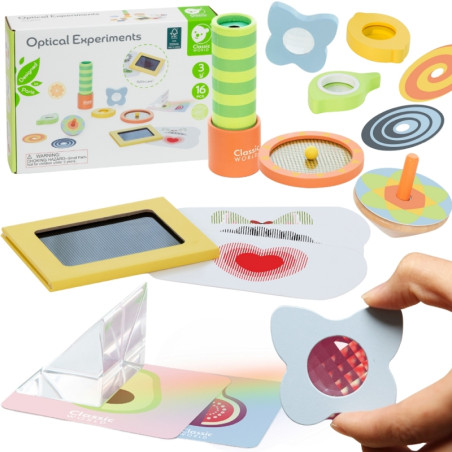 CLASSIC WORLD Optiniai eksperimentai Sensorinis rinkinys Sensorinis mokymas 16 vnt. CLASSIC WORLD Optiniai eksperimentai Sensorinis rinkinys Sensorinis mokymas 16 vnt.