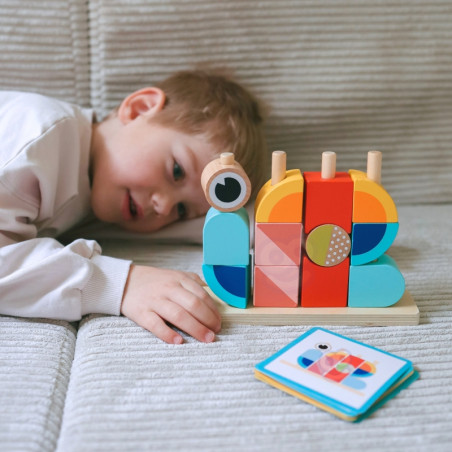 TOOKY TOY Kūrybiniai Mediniai Erdviniai Kaladėlės 3D Krabas TOOKY TOY Kūrybiniai Mediniai Erdviniai Kaladėlės 3D Krabas