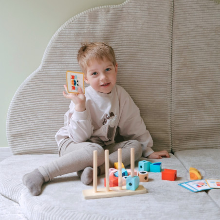 TOOKY TOY Kūrybiniai Mediniai Erdviniai Kaladėlės 3D Krabas TOOKY TOY Kūrybiniai Mediniai Erdviniai Kaladėlės 3D Krabas