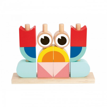 TOOKY TOY Kūrybiniai Mediniai Erdviniai Kaladėlės 3D Krabas TOOKY TOY Kūrybiniai Mediniai Erdviniai Kaladėlės 3D Krabas