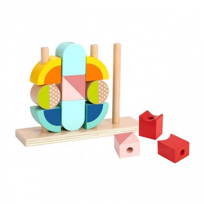 TOOKY TOY Kūrybiniai Mediniai Erdviniai Kaladėlės 3D Krabas