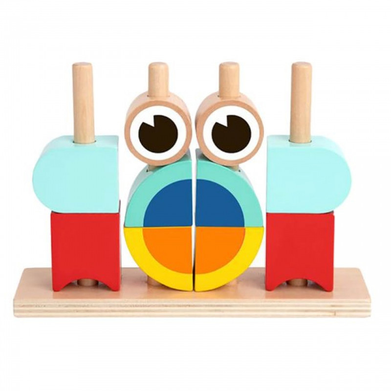 TOOKY TOY Креативные деревянные 3D-конструкторы "Краб"