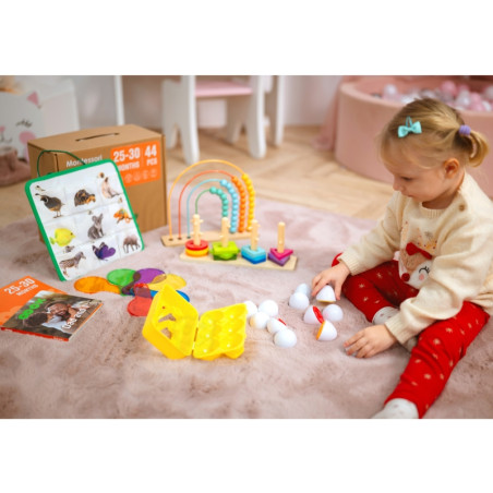 TOOKY TOY Box XXL Montessori Educational Box 7in1 Sensory 25-30 mėnesių TOOKY TOY Box XXL Montessori Educational Box 7in1 Sensory 25-30 mėnesių