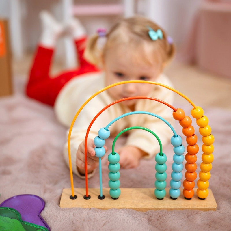 TOOKY TOY Box XXL Монтессори-образовательный сенсорный набор 7-в-1 для детей 25-30 месяцев