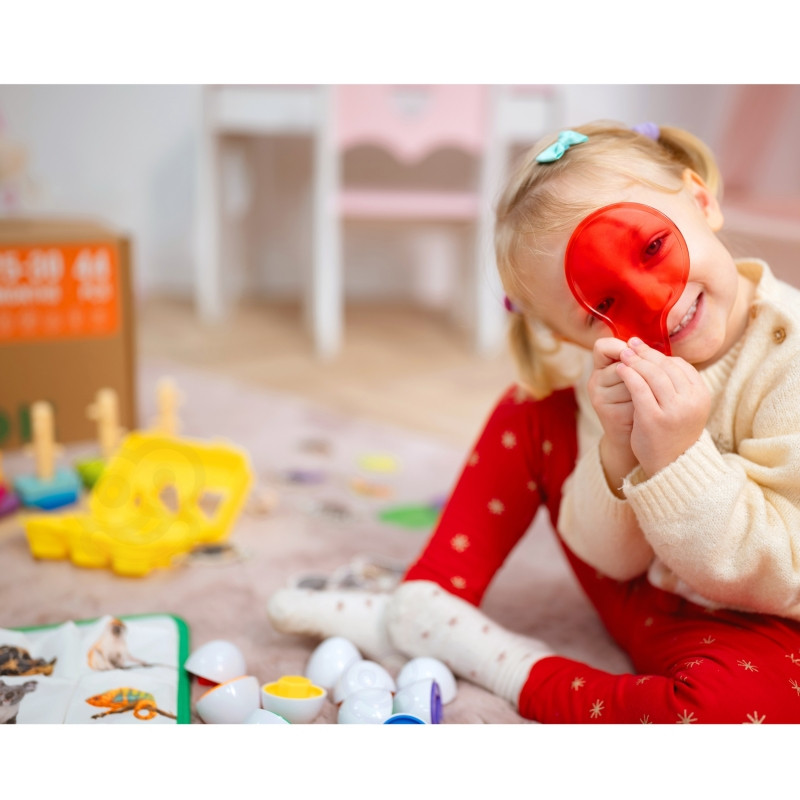 TOOKY TOY Box XXL Монтессори-образовательный сенсорный набор 7-в-1 для детей 25-30 месяцев