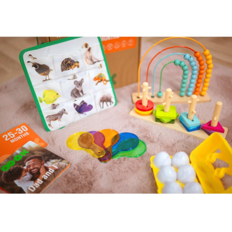 TOOKY TOY Box XXL Montessori Educational Box 7in1 Sensory 25-30 mėnesių TOOKY TOY Box XXL Montessori Educational Box 7in1 Sensory 25-30 mėnesių