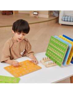 VIGA medinės piešimo lentos stovo dėlionės vertikalus organizatorius 2