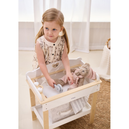 Деревянный пеленальный столик VIGA 2 в 1, ванночка для кукол Деревянный пеленальный столик VIGA 2 в 1, ванночка для кукол
