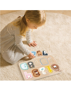 CLASSIC WORLD Montessori medinė skaičių dėlionė 11 vnt. 2