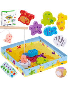 TOOKY TOY Žuvų gaudymo žaidimas Rankdarbių žaidimas