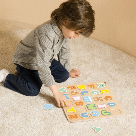 KLASIKINIS PASAULIS Medinė Montessori dėlionė Dėlionė Raidžių abėcėlės mokymasis Žodžiai 27 vnt. KLASIKINIS PASAULIS Medinė Montessori dėlionė Dėlionė Raidžių abėcėlės mokymasis Žodžiai 27 vnt.