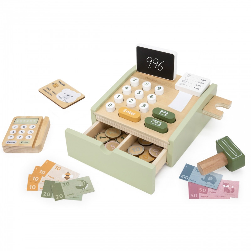 VIGA PolarB Деревянный кассовый аппарат, зеленый