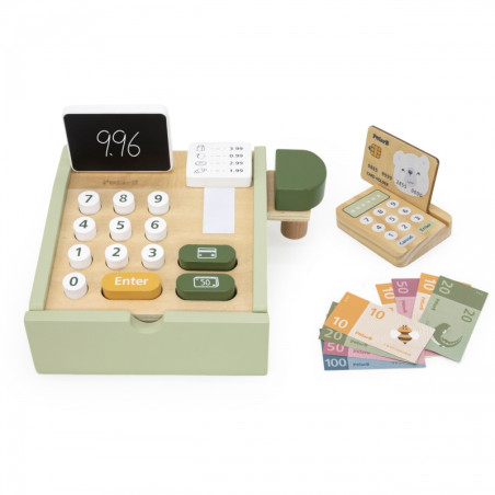 VIGA PolarB Деревянный кассовый аппарат, зеленый