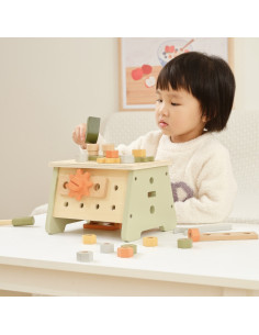 VIGA PolarB Mini Workshop 2in1 įrankių dėžė medinis rinkinys 2