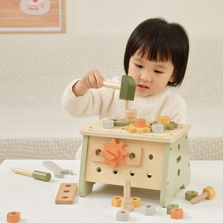 Набор деревянных инструментов VIGA PolarB Mini Workshop 2-в-1