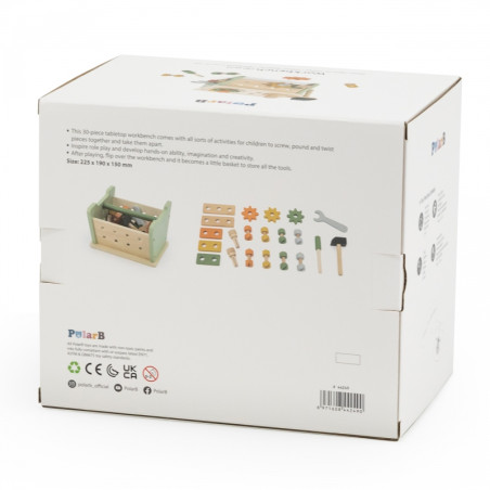 Набор деревянных инструментов VIGA PolarB Mini Workshop 2-в-1