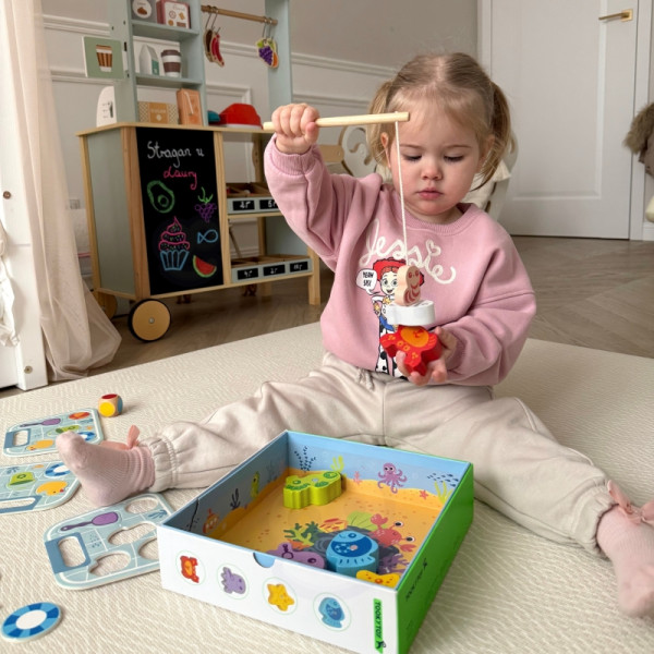 TOOKY TOY Žuvų gaudymo žaidimas Rankdarbių žaidimas TOOKY TOY Žuvų gaudymo žaidimas Rankdarbių žaidimas