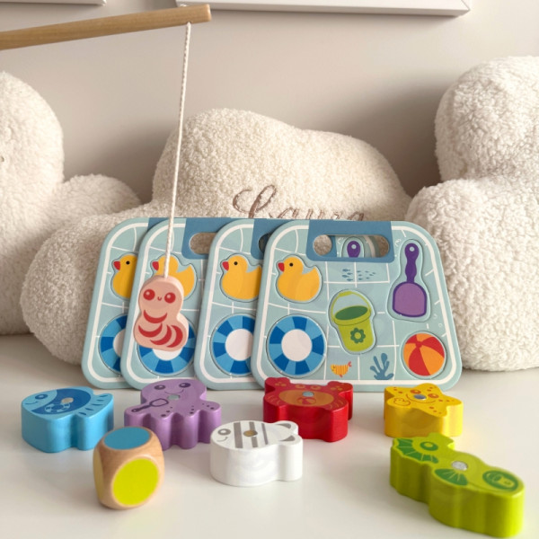TOOKY TOY Žuvų gaudymo žaidimas Rankdarbių žaidimas TOOKY TOY Žuvų gaudymo žaidimas Rankdarbių žaidimas