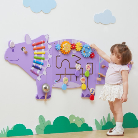 VIGA Medinė edukacinė lenta  EDU Triceratops VIGA Medinė edukacinė lenta  EDU Triceratops
