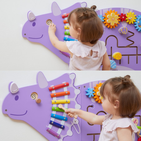 VIGA Medinė edukacinė lenta  EDU Triceratops VIGA Medinė edukacinė lenta  EDU Triceratops