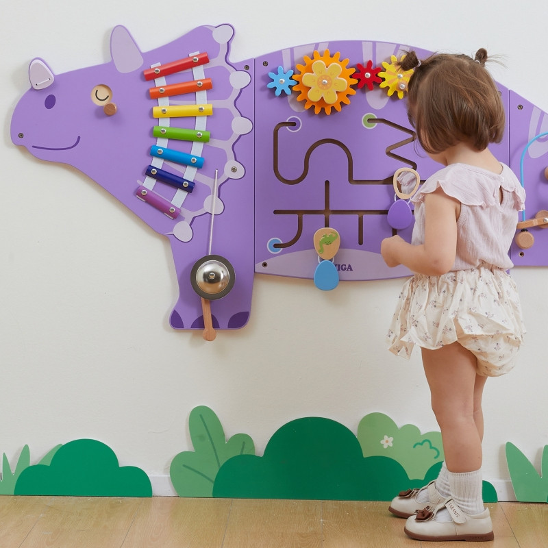 VIGA Medinė edukacinė lenta  EDU Triceratops