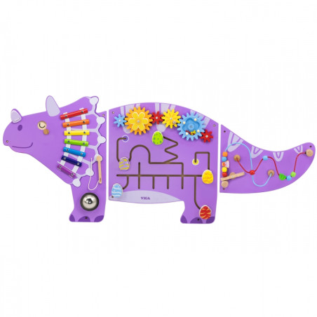 VIGA Medinė edukacinė lenta  EDU Triceratops VIGA Medinė edukacinė lenta  EDU Triceratops
