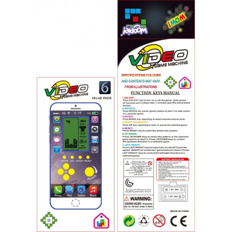 WOOPIE Elektroninis Mini Tetris žaidimas Pocket versija WOOPIE Elektroninis Mini Tetris žaidimas Pocket versija