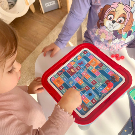 WOOPIE Logic stalo žaidimų stalas 65 vnt. 10-in-1 rinkinys WOOPIE Logic stalo žaidimų stalas 65 vnt. 10-in-1 rinkinys