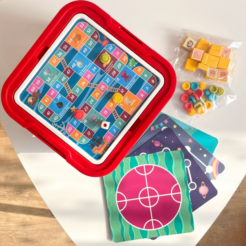 Настольная логическая игра WOOPIE, набор из 65 предметов, 10-в-1