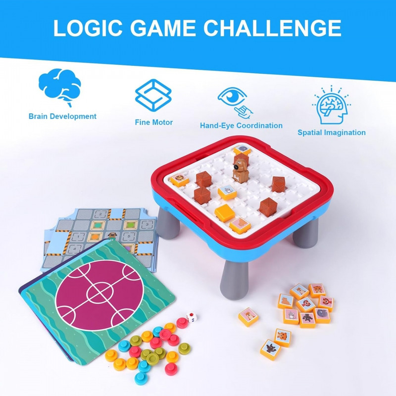 Настольная логическая игра WOOPIE, набор из 65 предметов, 10-в-1