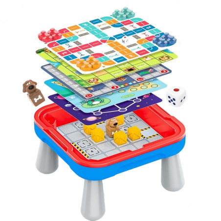 WOOPIE Logic stalo žaidimų stalas 65 vnt. 10-in-1 rinkinys WOOPIE Logic stalo žaidimų stalas 65 vnt. 10-in-1 rinkinys