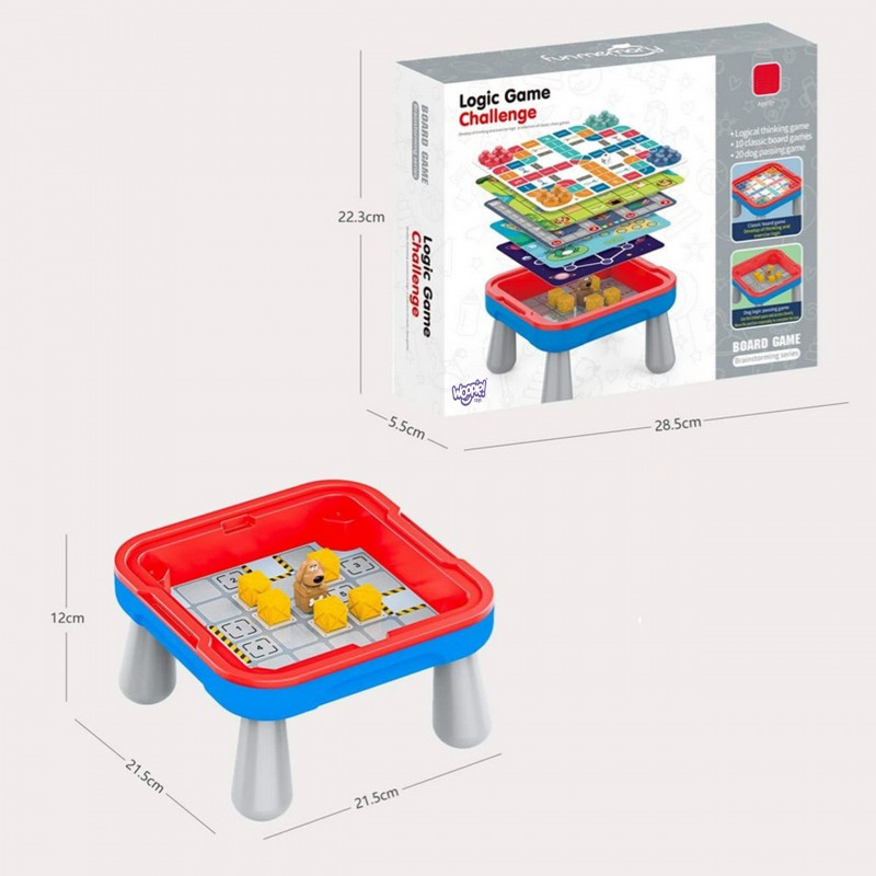 Настольная логическая игра WOOPIE, набор из 65 предметов, 10-в-1