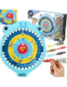 Безопасная магнитная мишень для дартса WOOPIE «Счастливая акула»