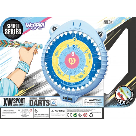 WOOPIE Magnetyczna Gra w Rzutki Bezpieczna Dart Tarcza Wesoły Rekinek WOOPIE Magnetyczna Gra w Rzutki Bezpieczna Dart Tarcza Wesoły Rekinek