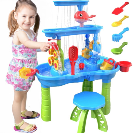 WOOPIE vandens stalas XL Water & Sand Play 37 vnt. WOOPIE vandens stalas XL Water & Sand Play 37 vnt.