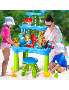 Водный столик WOOPIE XL для игр с водой и песком, 37 предметов. 2