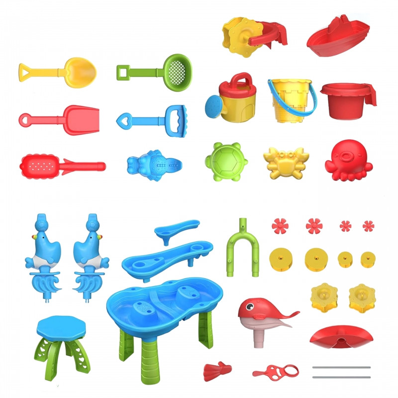 WOOPIE vandens stalas XL Water & Sand Play 37 vnt.