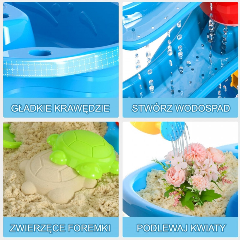 WOOPIE vandens stalas XL Water & Sand Play 37 vnt.