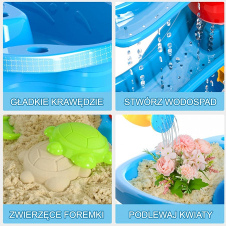 WOOPIE vandens stalas XL Water & Sand Play 37 vnt. WOOPIE vandens stalas XL Water & Sand Play 37 vnt.