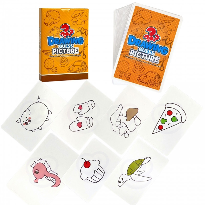 WOOPIE Charades žaidimas "Draw and Guess the Picture" nosies dažymas