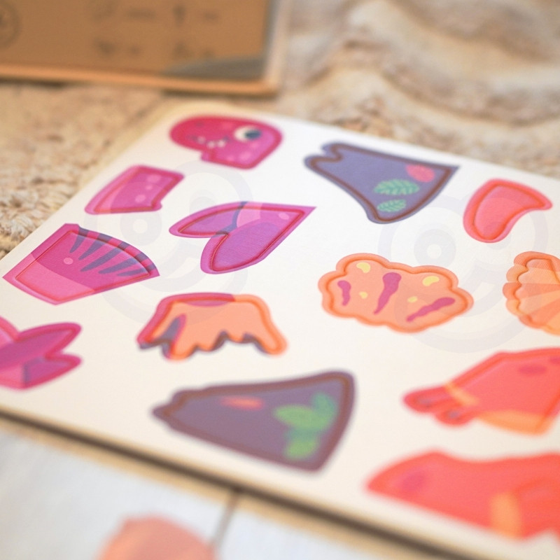 TOOKY TOY Magnetic Jigsaw Puzzle Dinosaurs