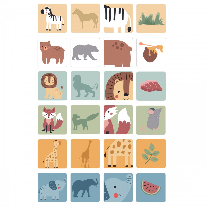 WOOPIE GREEN Игра на развитие навыков "Шагающая башня" Животные 82 шт. FSC