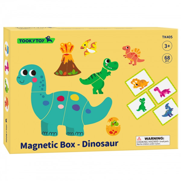 TOOKY TOY Magnetic Jigsaw Puzzle Dinosaurs