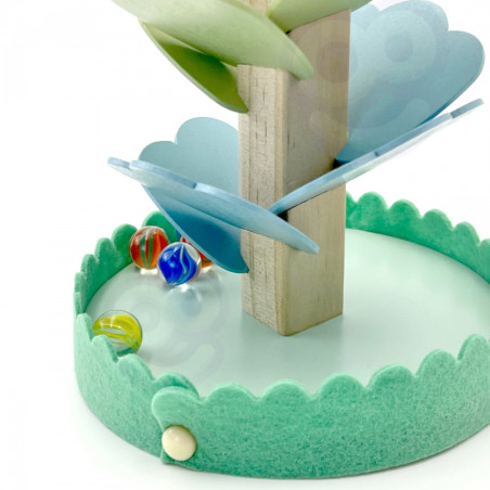 WOOPIE GREEN Medinis Kulodrom muzikinis vaivorykštės medis Montessori FSC