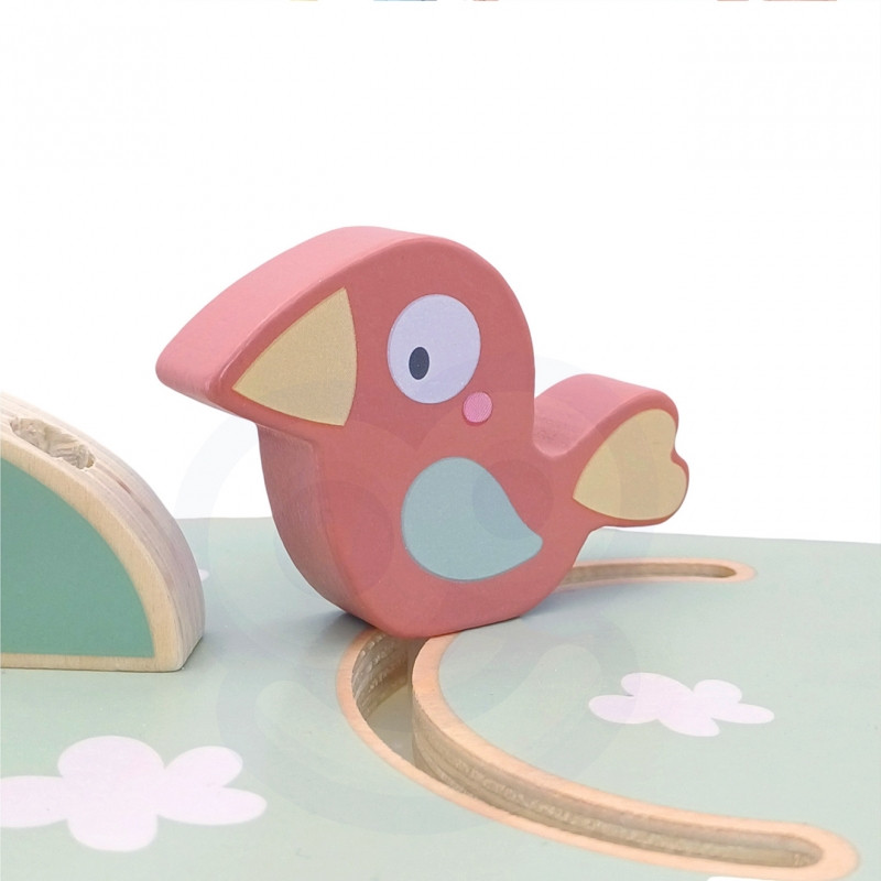 WOOPIE GREEN Монтессори 4-в-1 мяч-трекер с игровым деревом FSC